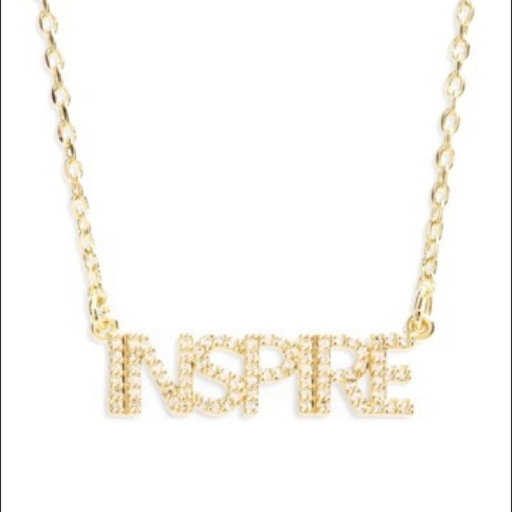 lulu dk Inspire Gold Necklace 14k Gold Plated